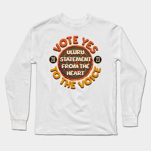 Vote YES to Indigenous Voice to Parliament Australia Long Sleeve T-Shirt